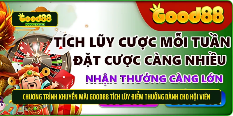 Chương trình khuyến mãi Good88 tích lũy điểm thưởng dành cho hội viên 