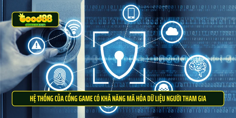 Hệ thống của cổng game có khả năng mã hóa dữ liệu người tham gia