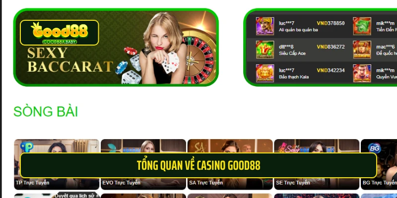 Tổng quan về casino Good88